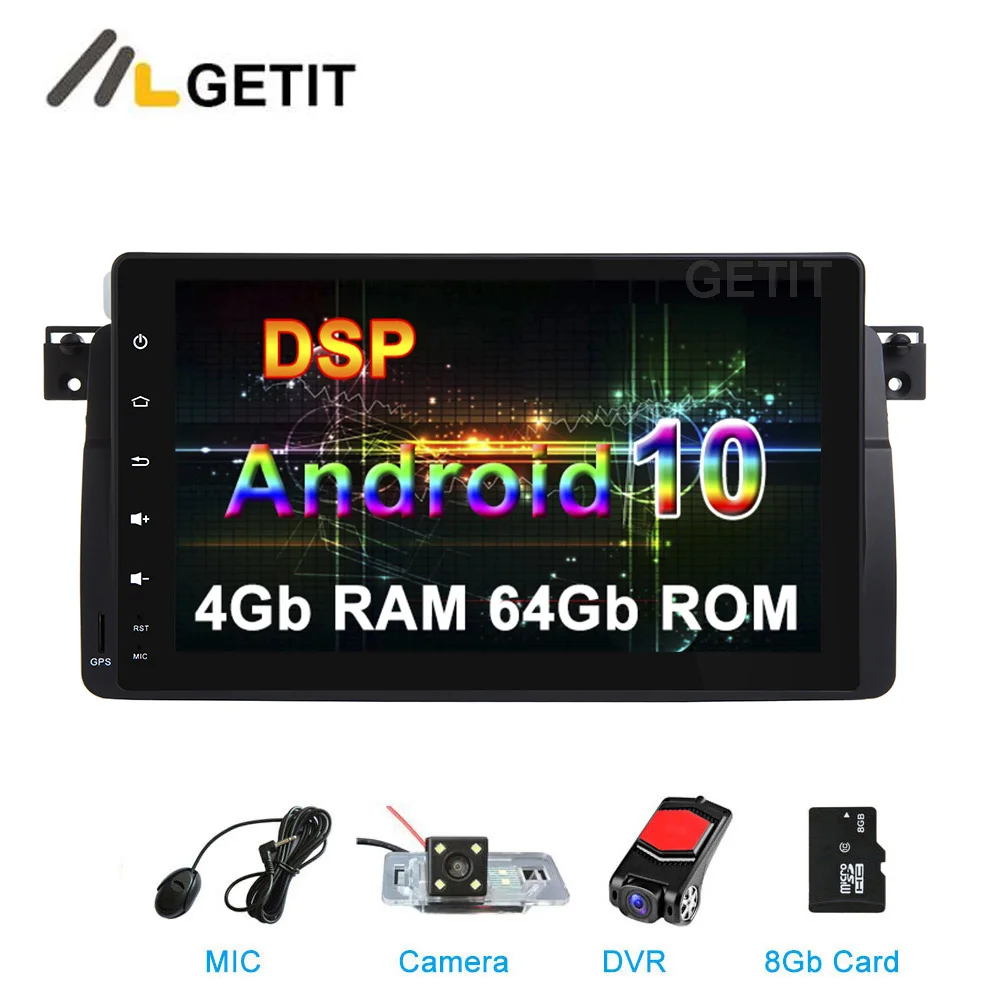 Android 10 0 автомобильный DVD gps стерео Мультимедиа Радио для BMW E46 M3 с WiFi BT навигацией |
