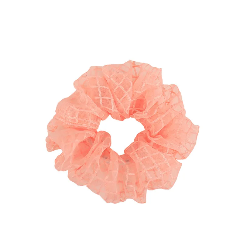 Модные прозрачные сетчатые женские резинки для волос базовые девочек держатель