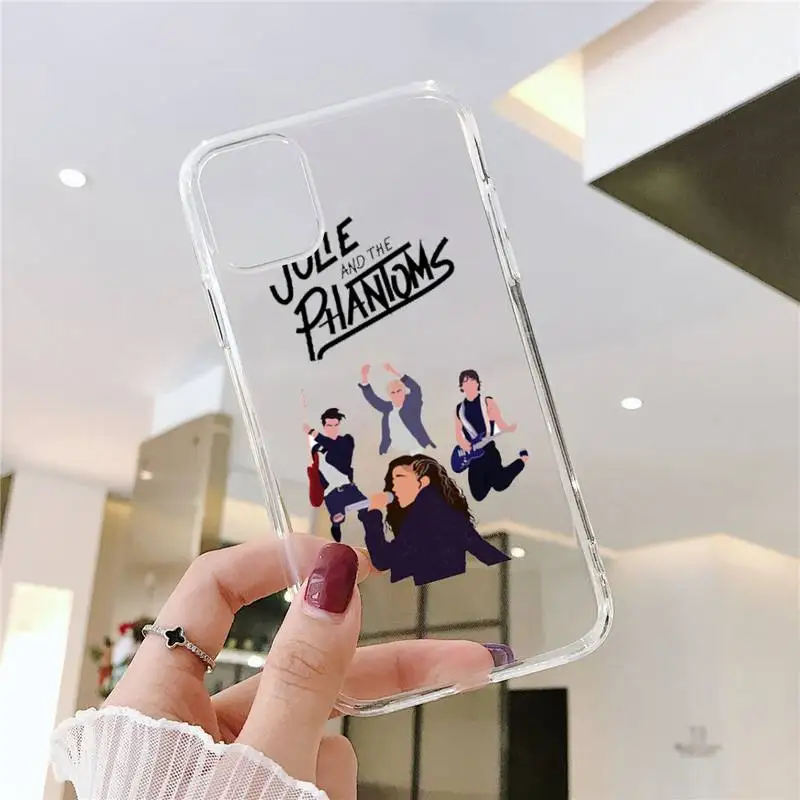 

American TV Julie and the Phantoms Phone Case Transparent for iPhone 6 7 8 11 12 s mini pro X XS XR MAX Plus SE cover funda