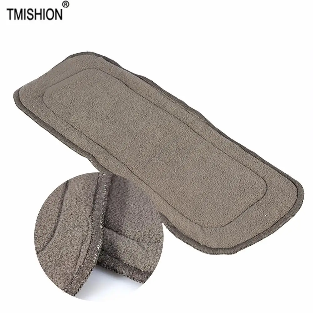 Моющийся подгузник для взрослых 4 слойный из бамбукового угля многоразовый