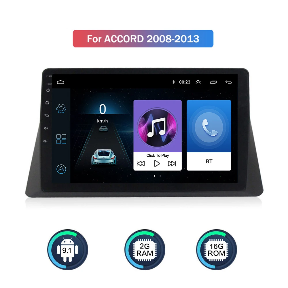 Автомобильный мультимедийный плеер 10 1 &quotAndroid 9 с GPS навигацией для Honda Accord 2008 2009 2010