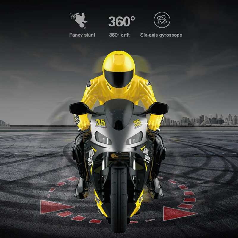 Мини мотоцикл детский с дистанционным управлением 2 4 ГГц|Радиоуправляемые