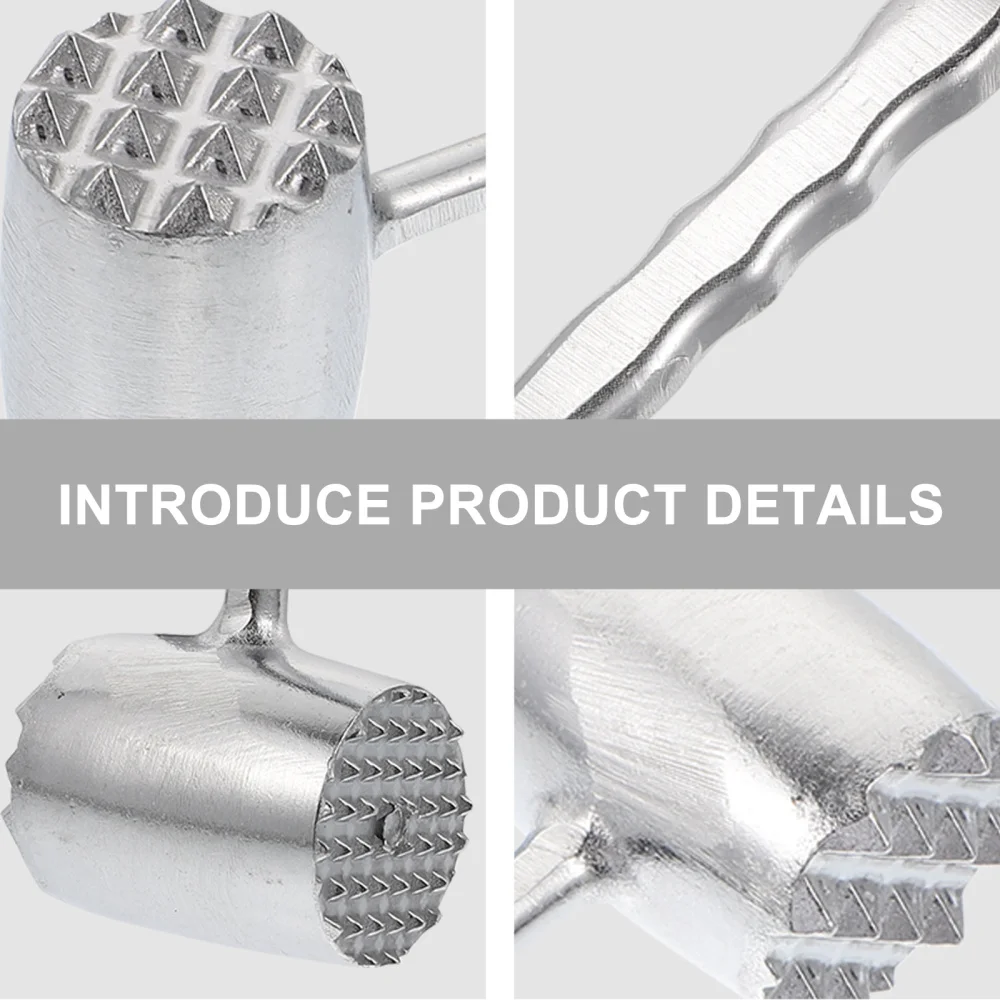 

Steak Beef Meet Aluminium Mallet Dual Sided Meat Tenderizer Hammer Kitchen Tool