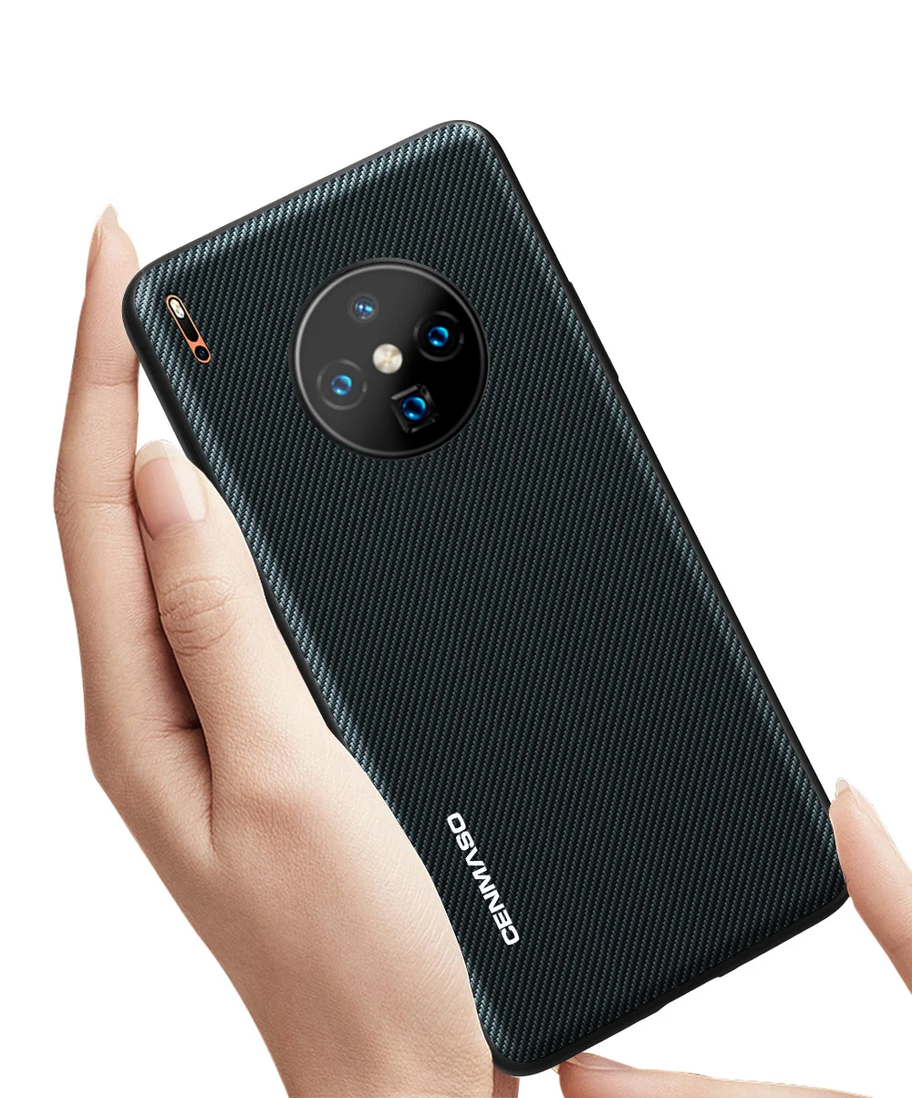 Для huawei mate 30 Pro Чехол из углеродного волокна Текстура Кожа полная Защита задняя крышка для huawei mate 30 Lite чехол противоударный чехол