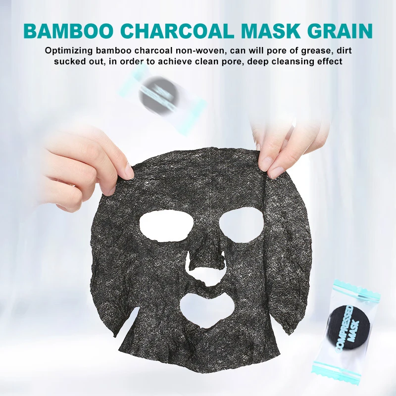 30 шт одноразовые маски для лица Планшеты Черный Натуральный Бамбуковый Уголь DIY