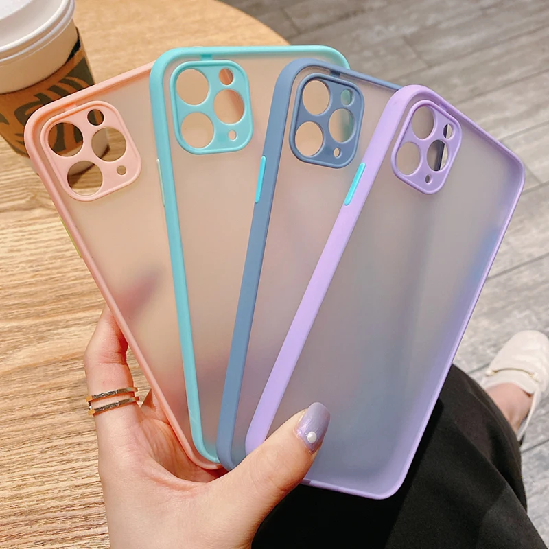 Матовый чехол для iPhone 12 11 Pro Max SE 2020 X XS XR 7 8 Plus iPhoneXR защитный силиконовый