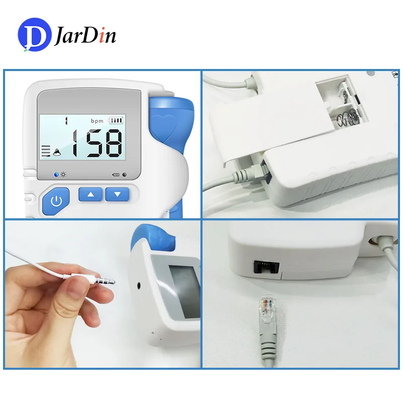 

Pocket Fetal Doppler Monitor Fetal Doppler Prenatal Baby Heart Beat Monitor 4.5 Display For Pregnant Women