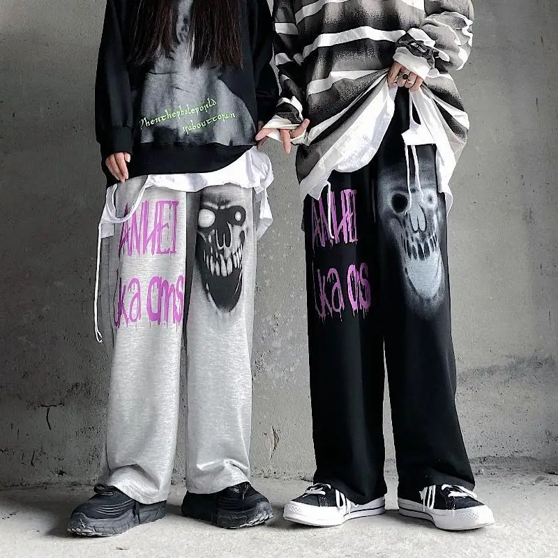 

Casual Gothic Pants Streetwear Women High Street Joggers Trousers Hip Hop Rock Pants Spring Summer Punk Cargo Pants Females