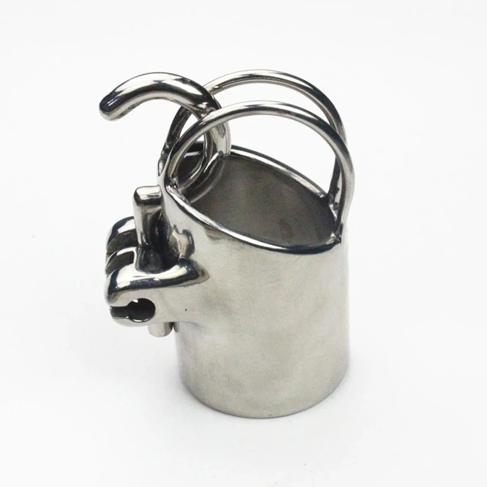 ПА прокол устройство целомудрия из нержавеющей стали клетка на пенис мужской со