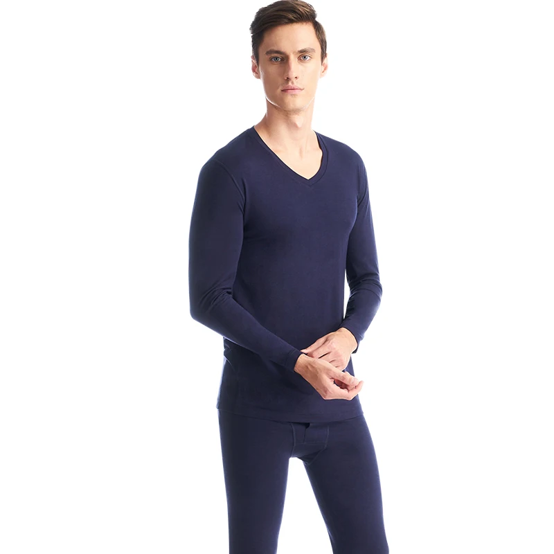 THREEGUN кальсоны набор для пары Шерсть Термобелье высокого качества мужские пижамы