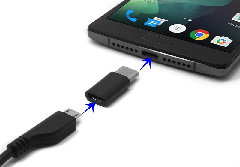 Адаптер для зарядки и передачи данных с USB Type C на Micro Lenovo ZUK Z2 Huawei P9 Plus Honor 8 Xiaomi mi5 mi4c
