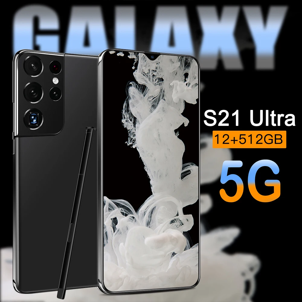 

Galaxy S21 Ultra 12GB+512GB 32MP+50MP 5g Net 10 Core 6800mAh 6.7 Inch Unlock Global Version Celulares Smartphone Android 11