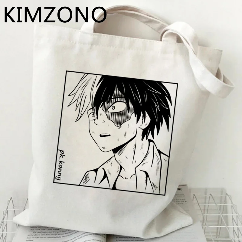 

My Hero Academia Shoto Todoroki shopping bag recycle bag shopper bolsa bolso bolsas de tela cotton bag sac cabas shoping grab