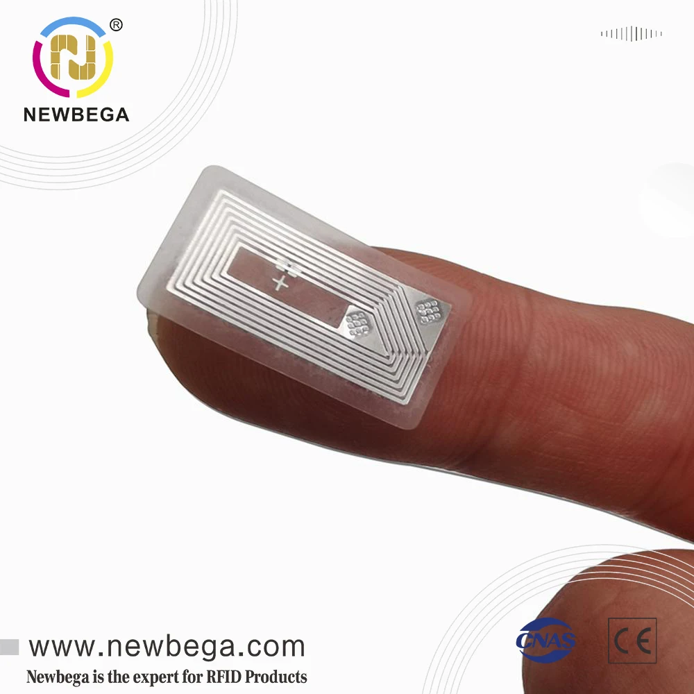 Натуральная чип Сверхлегкий EV1 RFID мокрые инкрустация прозрачные Стикеры