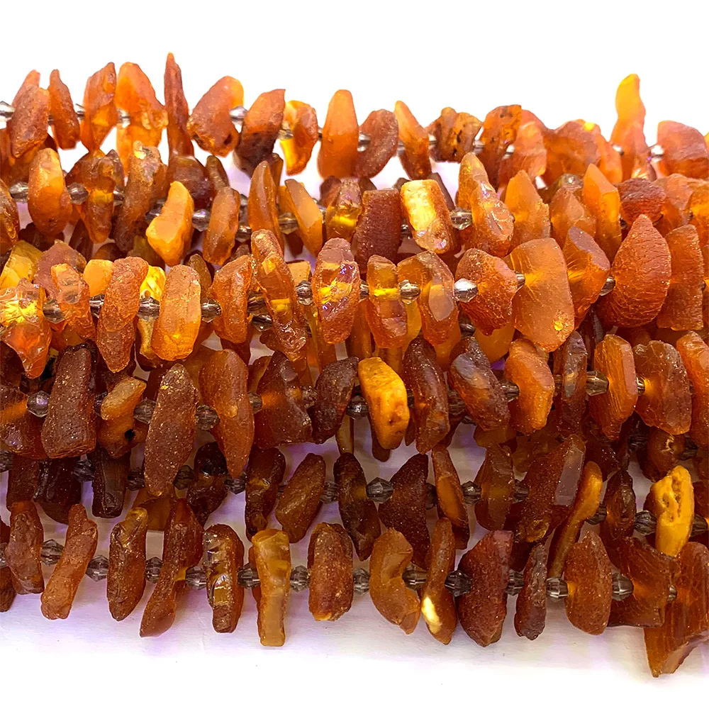 Veemake оранжево-янтарные натуральные драгоценные камни сделай сам необработанный