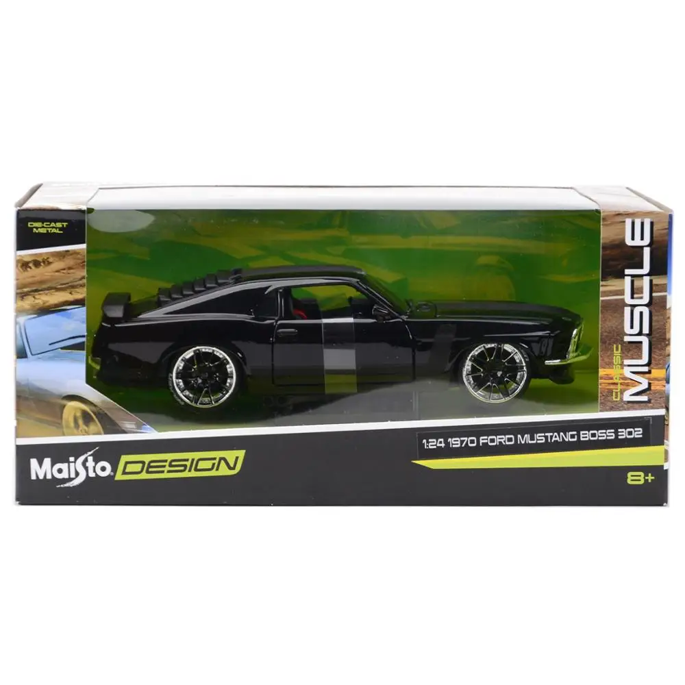 

Maisto 1:24 1970 Ford Mustang Boss 302 Sports Car Static Die Cast Vehicles Collectible Model Car Toys