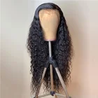 26 дюймов, 180% плотность, длинный кудрявый, синтетический парик на сетке спереди для чернокожих женщин, термостойкие волосы из волокна, ежедневное использование, безклеевые парики