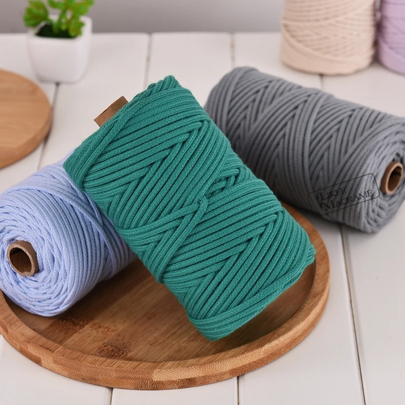 Плетеный шнур для макраме 5 мм * 100 м | Дом и сад