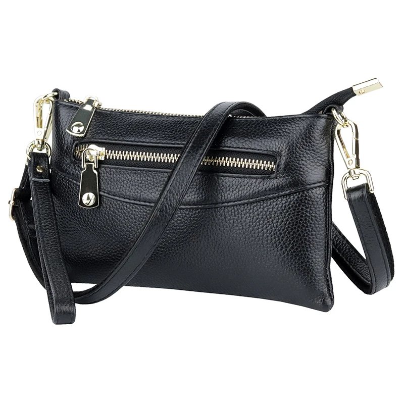 100% женская сумка мессенджер из натуральной кожи известный бренд через плечо