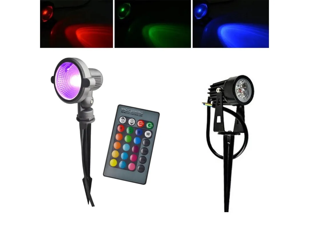 палатка садовые светильники 12 В 6 Вт 3 открытый фары водонепроницаемый газон