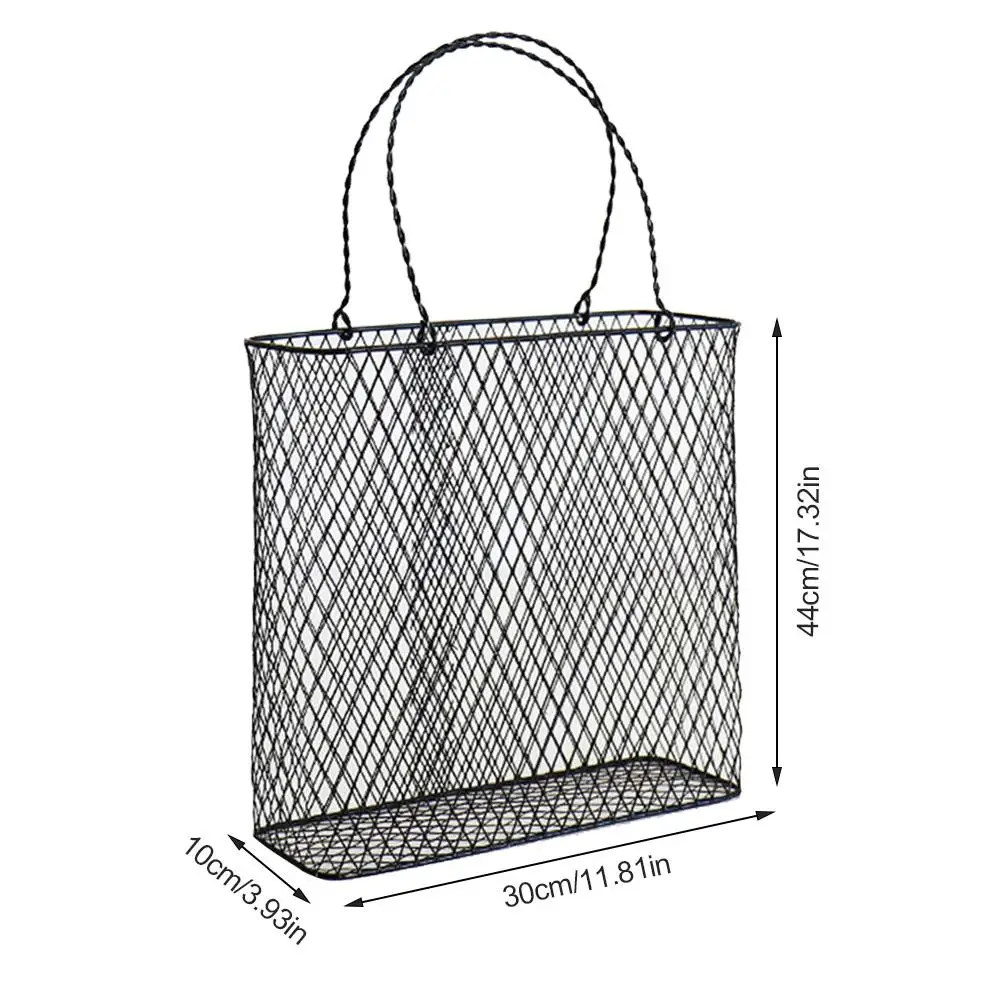 Новая высококачественная корзина для хранения кованого железа в винтажном стиле