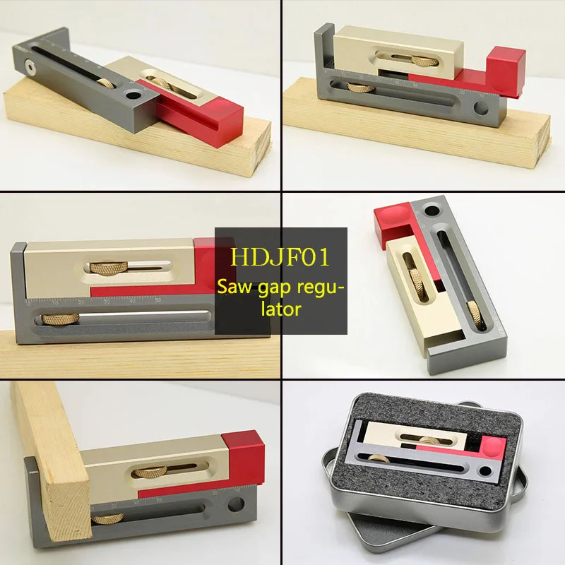 HDJF01 Saw Gap Adjuster Three-color Sliding Table Active Gauge Block Length Compensation Woodworking Tool LK | Инструменты