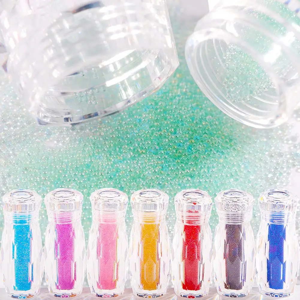 Мини 3D смешанный цветной блеск Икра бисер высокий светильник AAA маникюрные