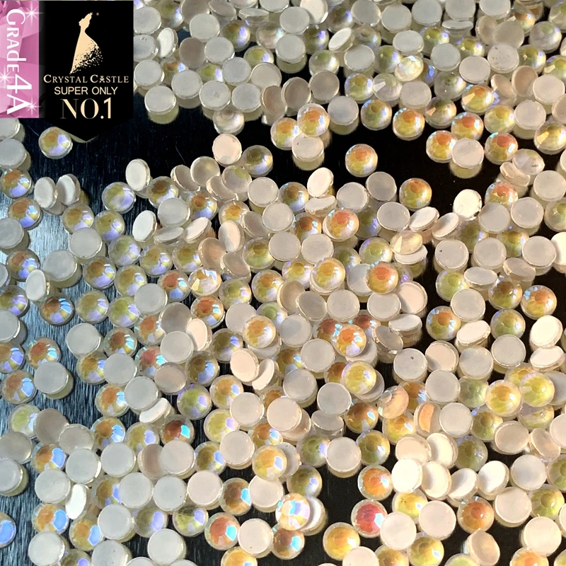 Флуоресцентный неоновый лак Crystal Castle 4A с плоской задней поверхностью без горячей