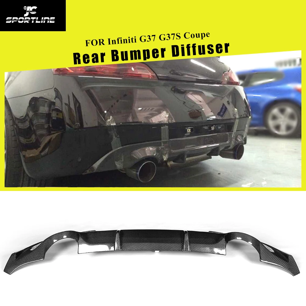Автомобильная лампа для Infiniti G37 G37S Coupe 2 Door 2009 2013 Base Journey Sedan Carbon Fiber / FRP|rear bumper lip|bumper