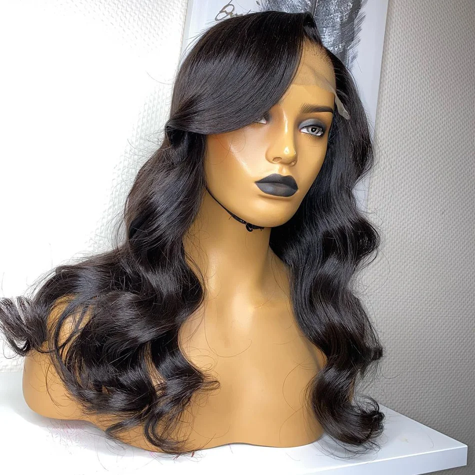 

Парики из натуральных волос на фронтальной основе с волнистыми прядями США, женские бразильские волосы Remy, 12-22 дюйма, парик на фронтальной ш...