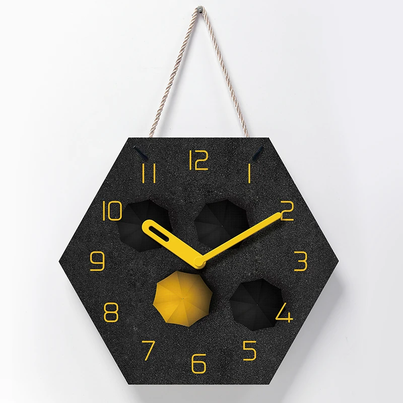 

Lanyard Creative Mute Modern Design Large Wall Clock Clocks for Home Kitchen Living Room Decor Battery Operated Silent