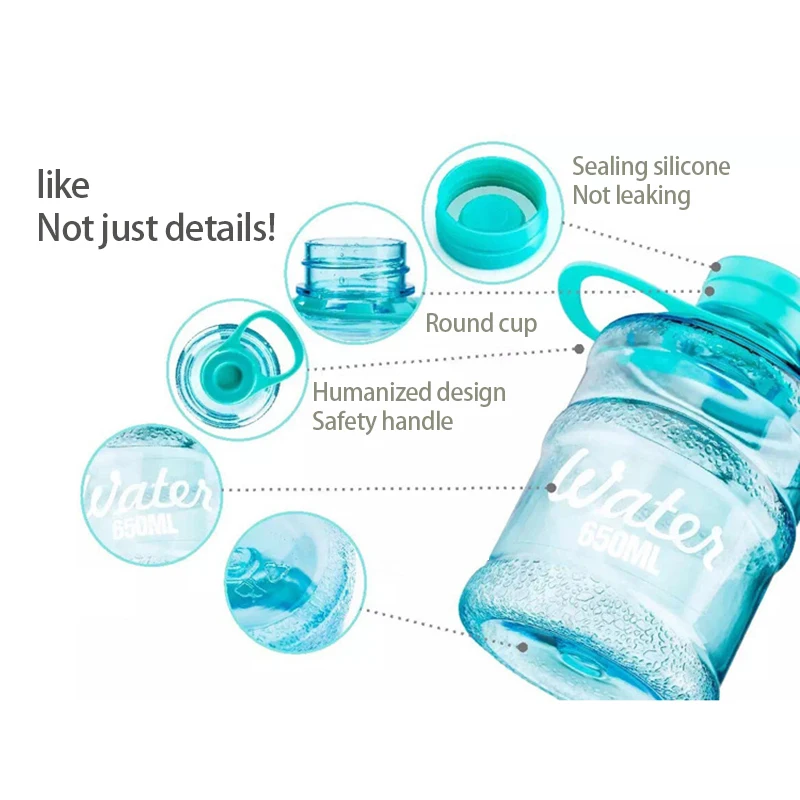 Large-capacity plastic cups Mini bucket Portable leak-proof hydro flask selladora de vasos plasticos | Дом и сад