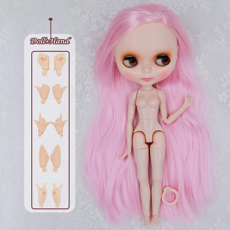 HNBL15 Куклы блайз Blyth кукла BJD, кукла блайз Neo Обнаженная кукла Blyth уникальные, куклы бжд непрозрачные куклы лица могут изменить макияж и платье DIY, 1/6 мяч соединены куклы SO29 - Цвет: HNBL15