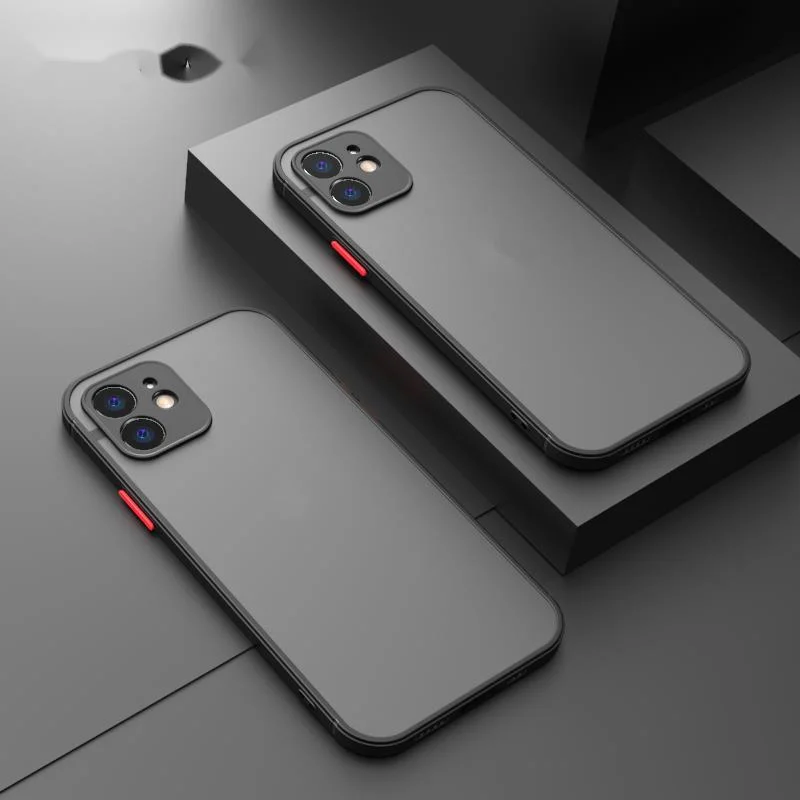 

Luxury Silicone Shockproof Matte Phone Case For iPhone 11 12 Pro Max Mini X XS XR 7 8 Plus SE 2020 Ultra Thin Transparent Cover