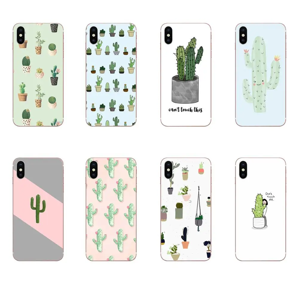 Мягкий чехол для сотового телефона с рисунком кактуса samsung Galaxy Note 5 8 9 S3 S4 S5 S6 S7 S8 S9