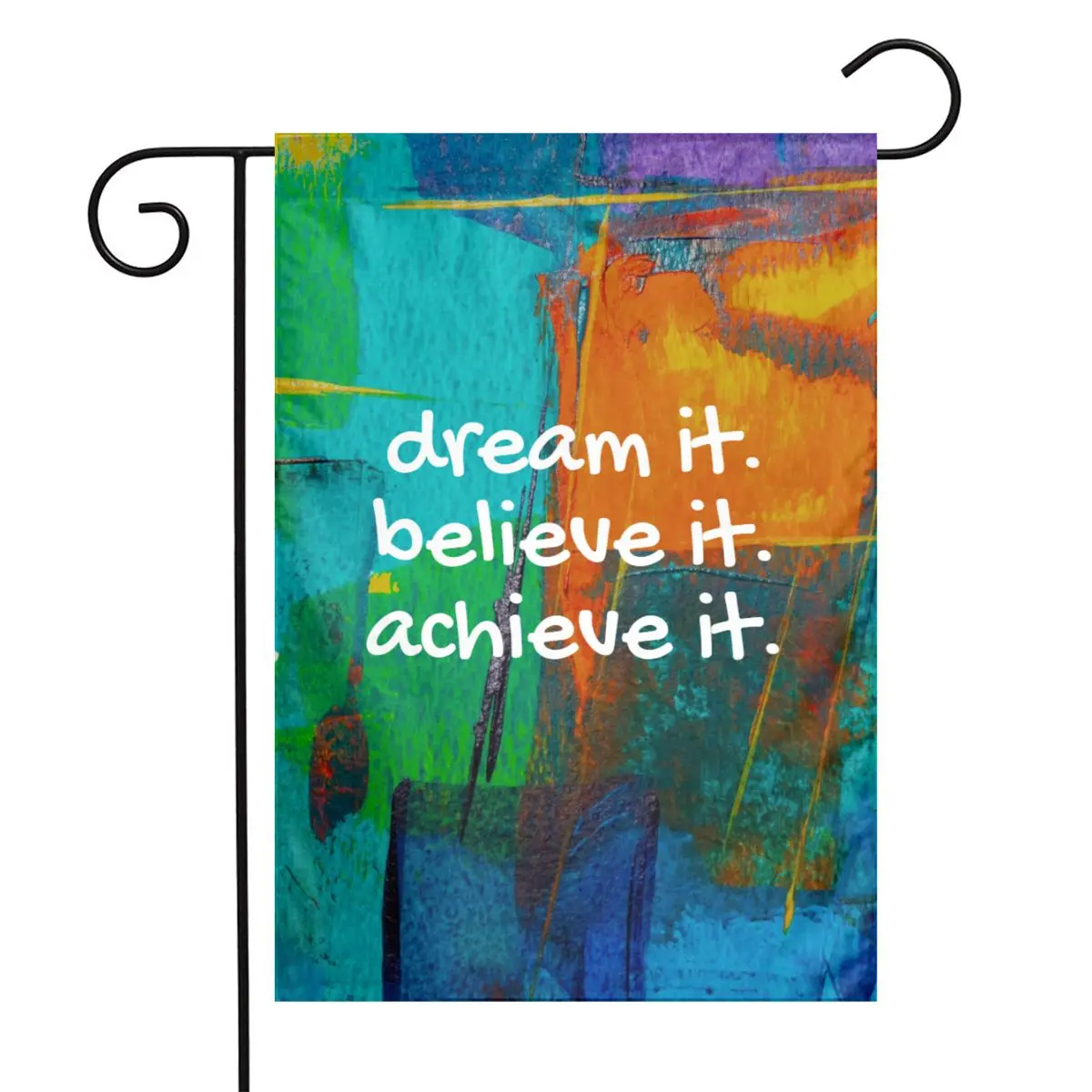 

Dream It верьте, что достигнет его 30x45 см наружный Садовый флаг