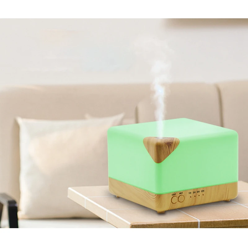 

Square Aromatherapy Essential Oil Humidifier Large Volume Modern Ultrasonic Aroma Diffusers Running 20 + Hours for Home Baby Bed