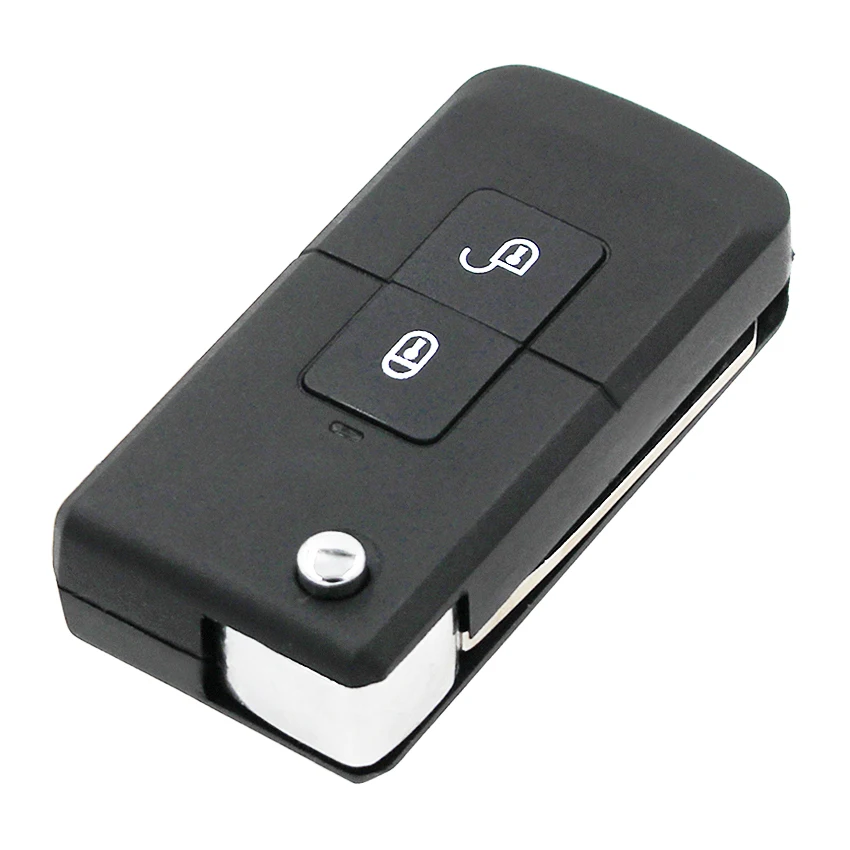 Складной чехол брелок с 2 кнопками для дистанционного ключа Hyundai Santa Fe держателем