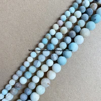 natural stone frost matte mixed colors amazonite gem round loose beads 15 strand 4 6 8 10 12mm pick size for jewelry making diy