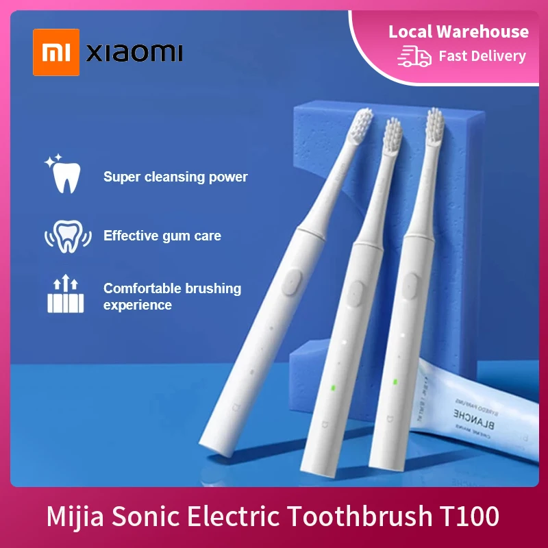 

Xiaomi Mijia T100 Sonic Electric Toothbrush Cordless USB Rechargeable IPX7 Waterproof Ultrasonic Automatic Tooth Brush for Adult
