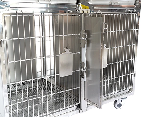 

Dog cat veterinary 304 stainless steel cage full round corners for sale