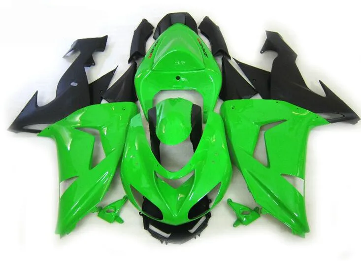 

Новый комплект обтекателей из АБС-пластика подходит для Kawasaki Ninja ZX-10R ZX10R 10R 2006 2007 06 07 кузов зеленый
