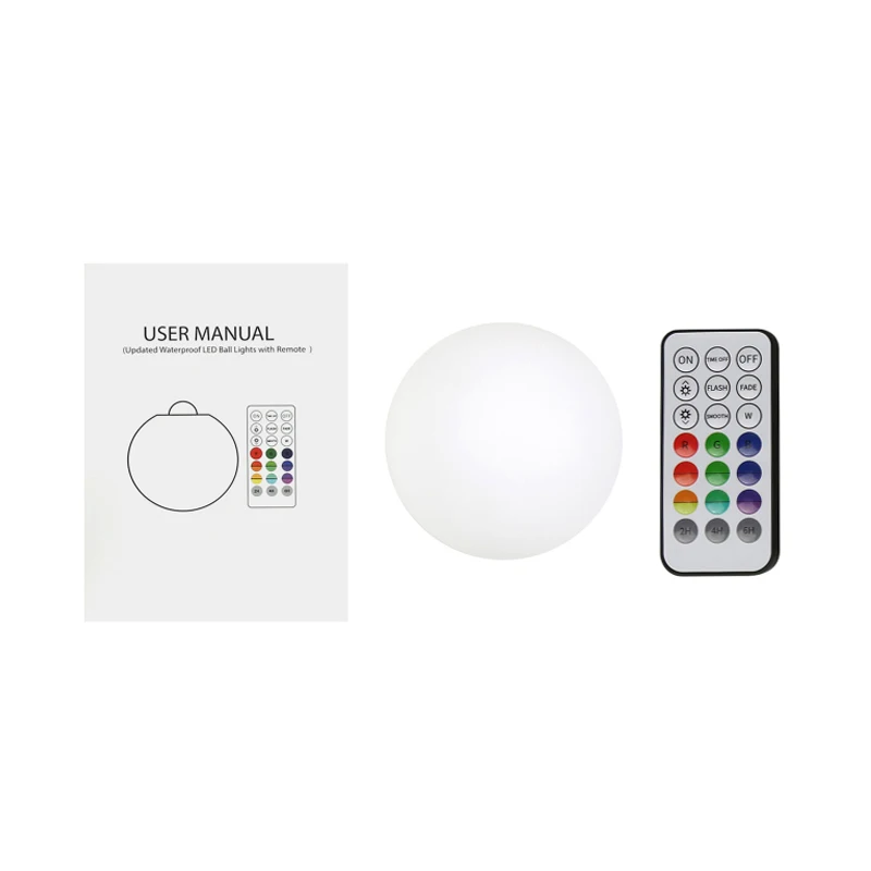 

4/1pcs Christmas LED Light Ball Cordless Night Lights With Waterproof Remote Control Rechargeable Floating Orb Romantic Lamp