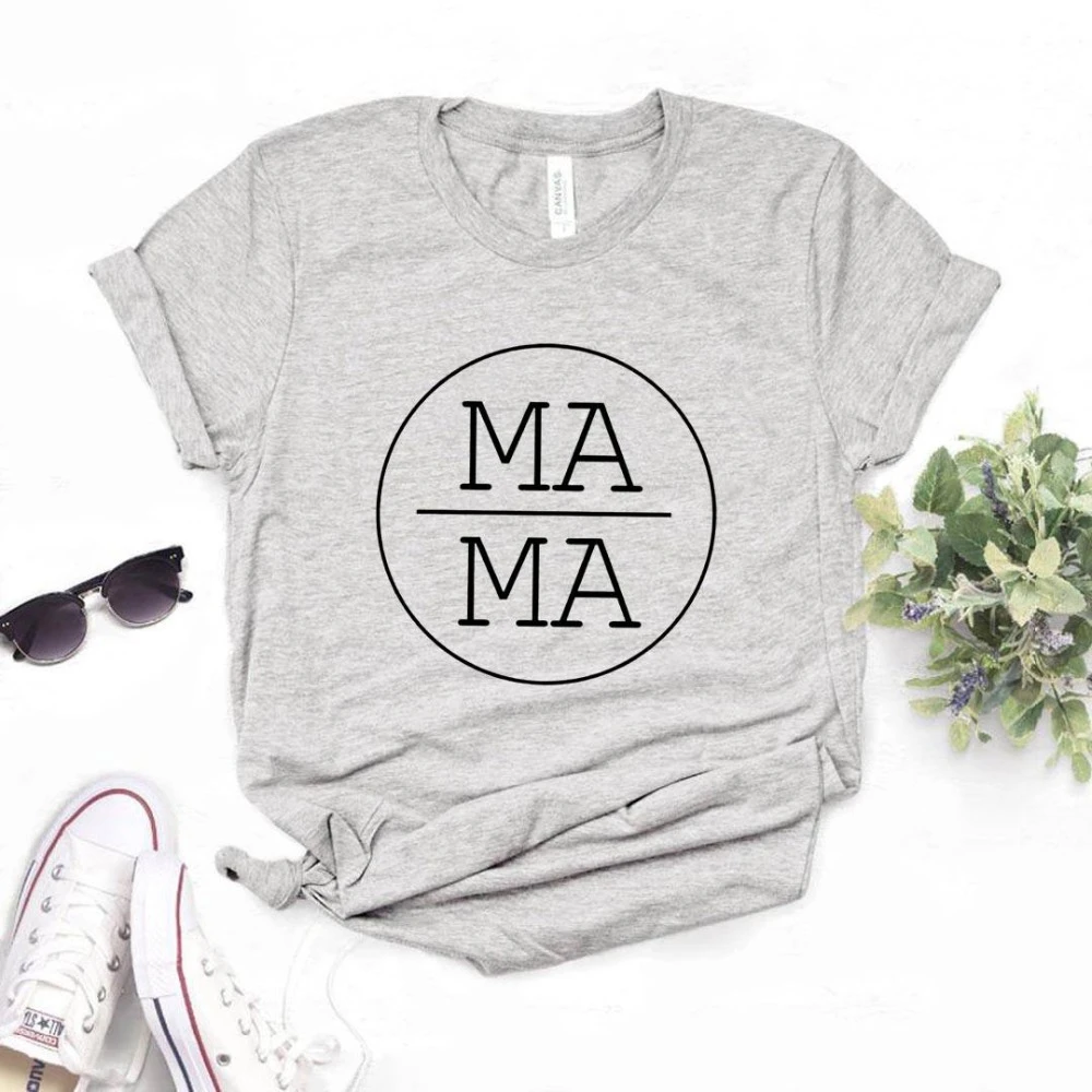 

2020 New fashion spring arrival mama circle Print Women tshirt Cotton Casual Funny t shirt Gift Lady Yong Girl Top Tee-L940