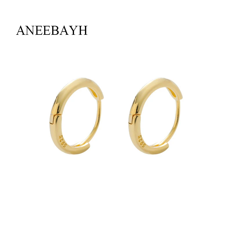 

2021 New Small Hoop Earrings For Women High Quality Gold Circle Earring Minimalist Metal Earring Piercing Jewelry Gift