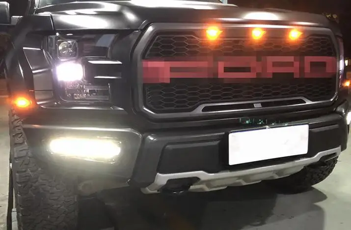 Дневные ходовые огни DRL 2 шт. светодиодный противотуманный фонарь для Ford Raptor SVT F150