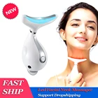 Массажер JBMBHC светодиодный для лица и шеи, аппарат для фототерапии с подогревом для лица и шеи, удаления морщин и подтяжки кожи с двойным подбородком, 3 цвета