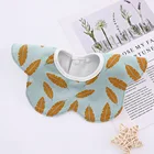 Водостойкие Слюнявчики для кормления для мальчиков и девочек, поворот на 360 градусов