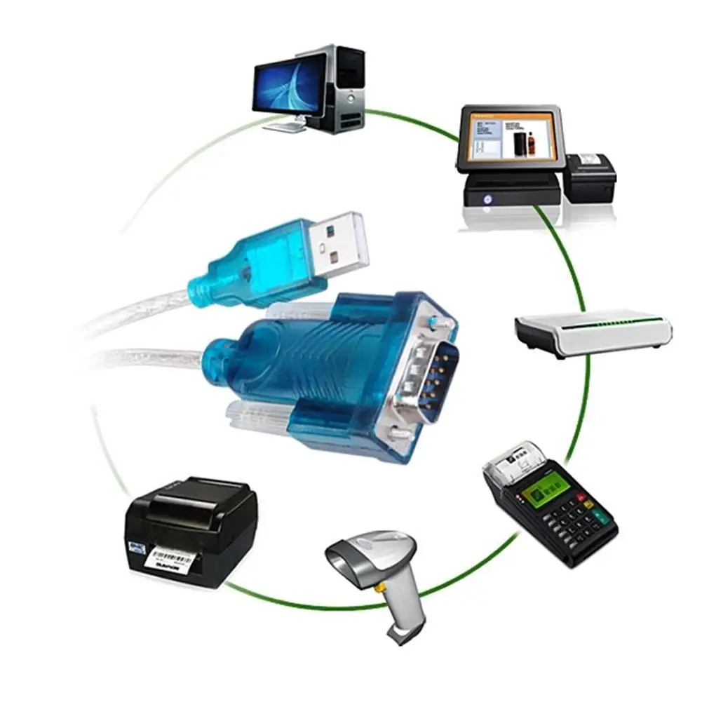 USB 80 см к RS232 (DB9 и DB25) кабель-конвертер для последовательного порта адаптер кабелю