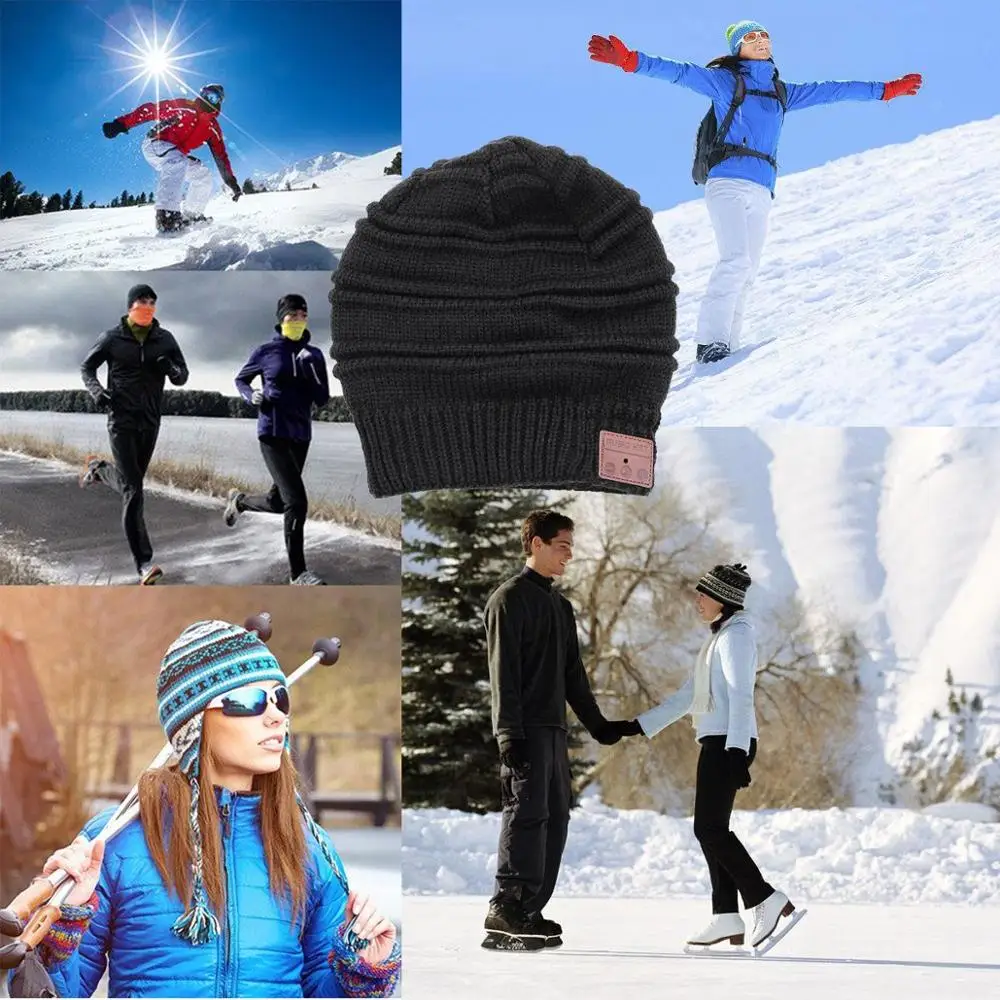 Bluetooth 5 0 шапка бини музыкальная Built in динамик уличные спортивные женские/мужские